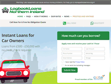 Tablet Screenshot of logbookloansni.co.uk